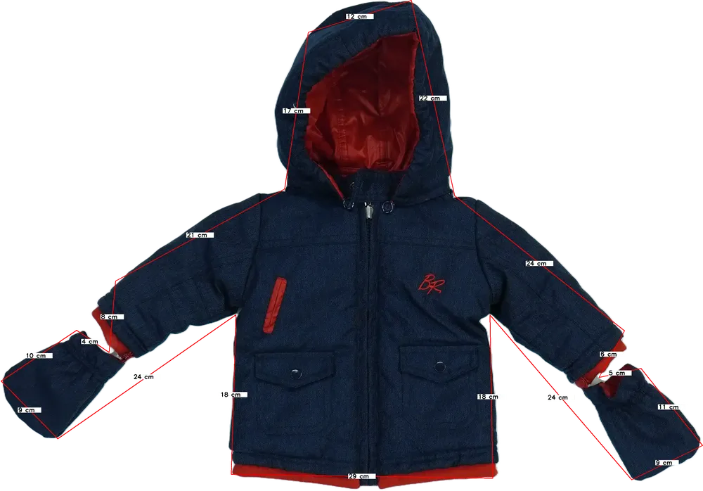 Kék Rosalita Átmeneti kabát EU 68 / UK 3-6 hónap / US 3-6 hónap