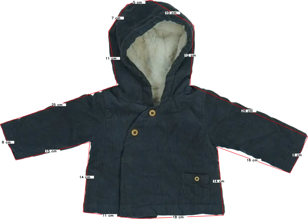 Szürke Zara Átmeneti kabát EU 62 / UK 0-3 hónap / US 0-3 hónap