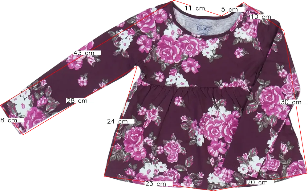 Bordó Children's Place Tunika EU 98 / UK 3 év / US 3T