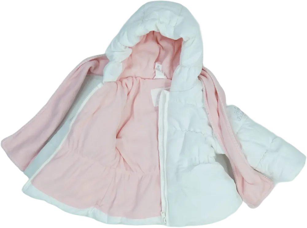 Fehér The Baby Club Télikabát EU 80 / UK 9-12 hónap / US 12 hónap