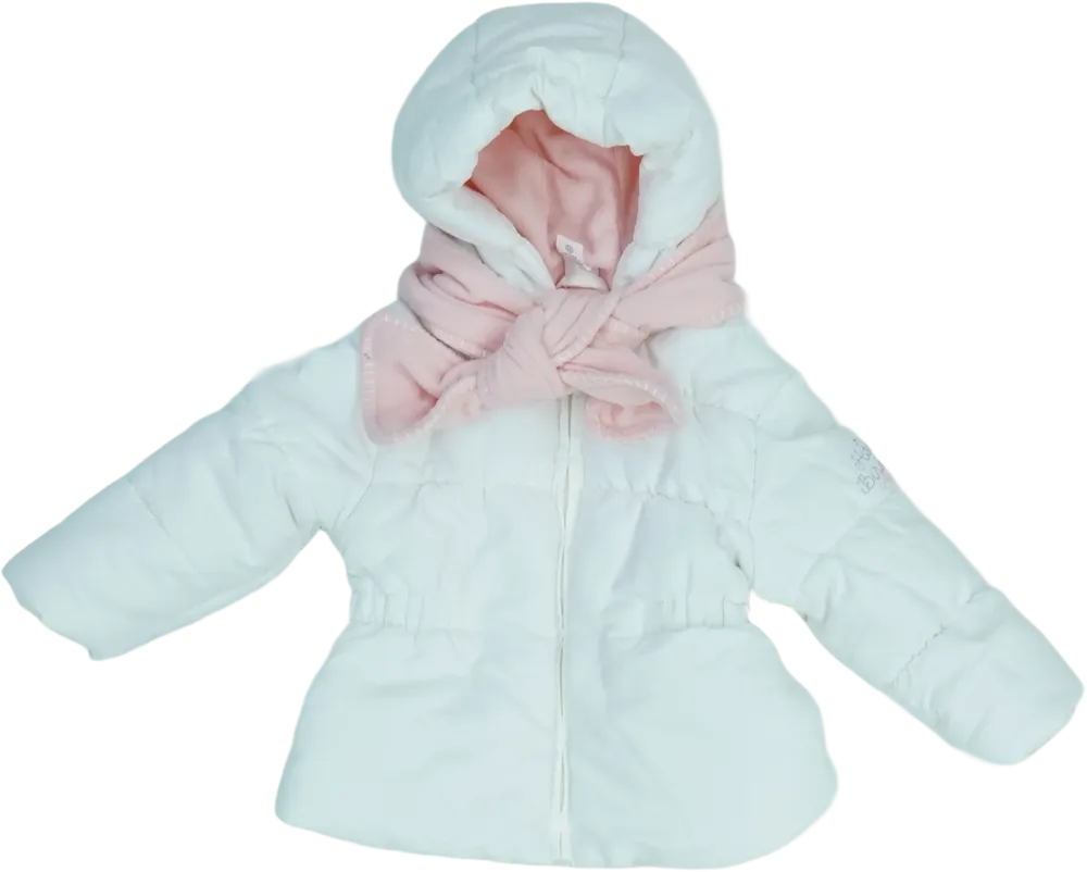 Fehér The Baby Club Télikabát EU 80 / UK 9-12 hónap / US 12 hónap