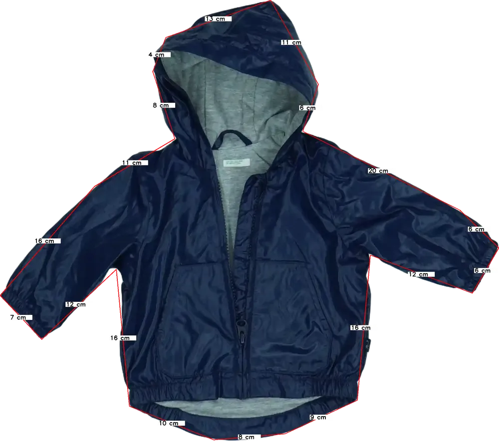 Kék Benetton Esőkabát EU 68 / UK 3-6 hónap / US 3-6 hónap