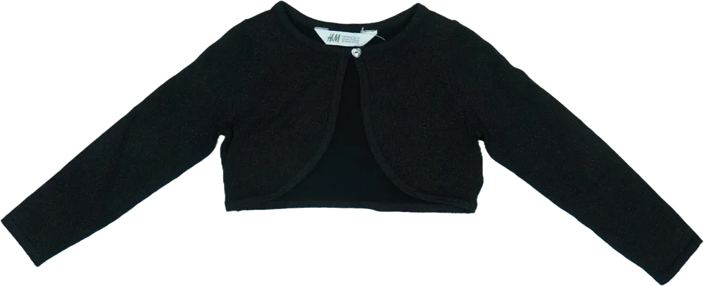 Fekete H&amp;M Bolero EU 104 / UK 4 év / US 4T/XS