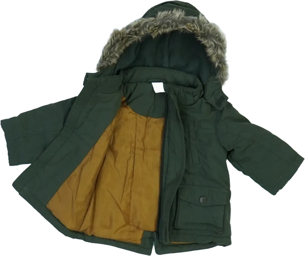 Zöld H&amp;M Átmeneti kabát EU 68 / UK 3-6 hónap / US 3-6 hónap