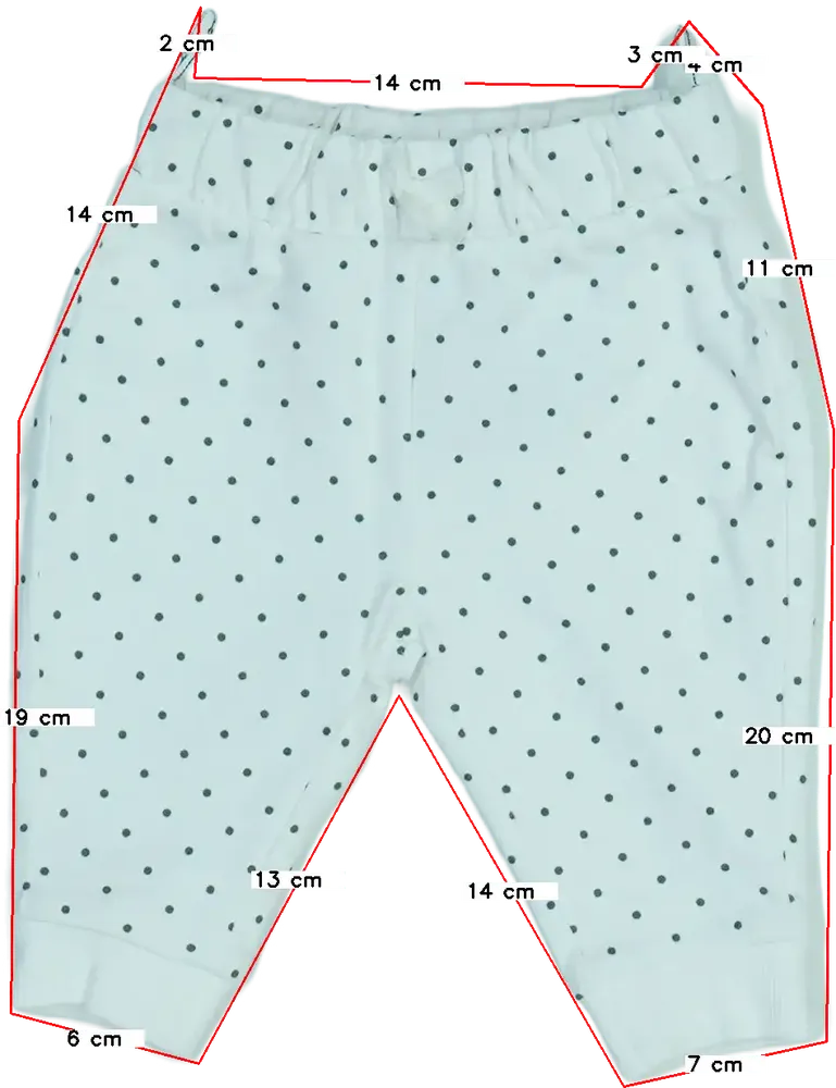 Fehér C&amp;A Baby nadrág EU 62 / UK 0-3 hónap / US 0-3 hónap