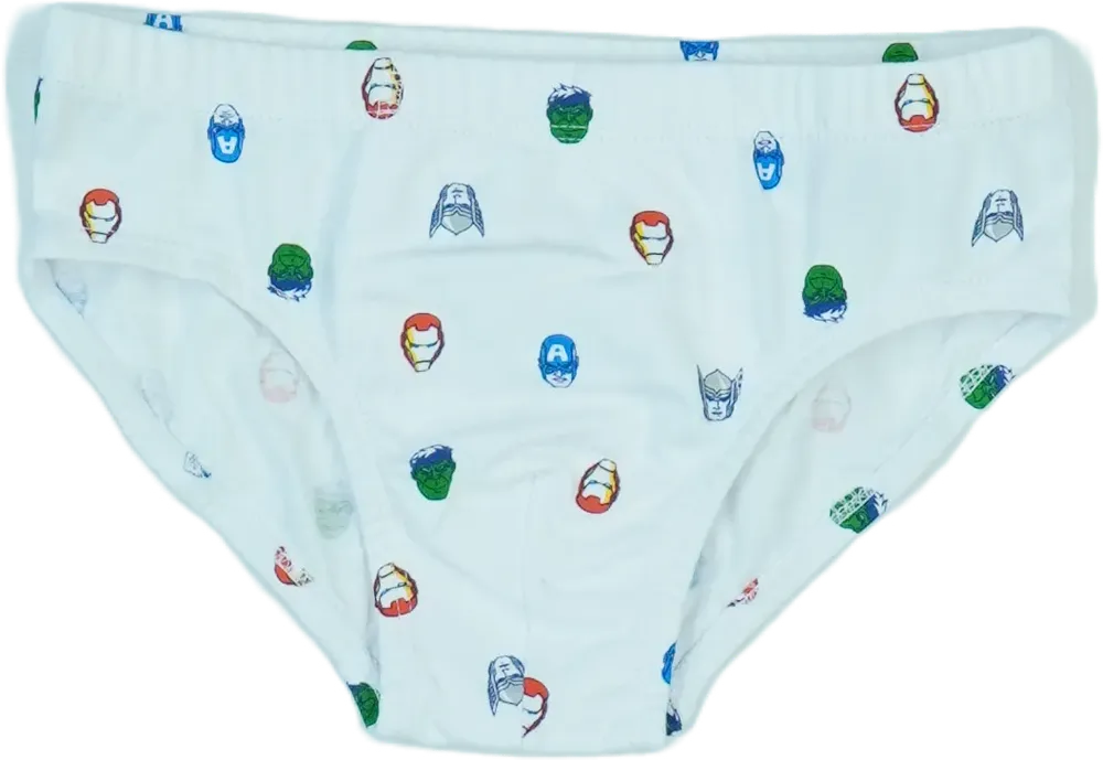 Fehér Marvel Fiú / Férfi alsónadrág EU 122 / UK 7 év / US 7 év/M