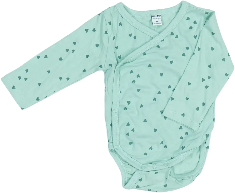 Zöld DopoDopo Hosszú ujjú body EU 74 / UK 6-9 hónap / US 6-9 hónap