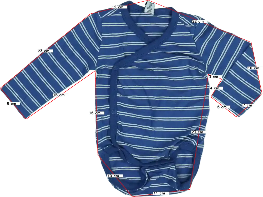 Kék DopoDopo Hosszú ujjú body EU 68 / UK 3-6 hónap / US 3-6 hónap