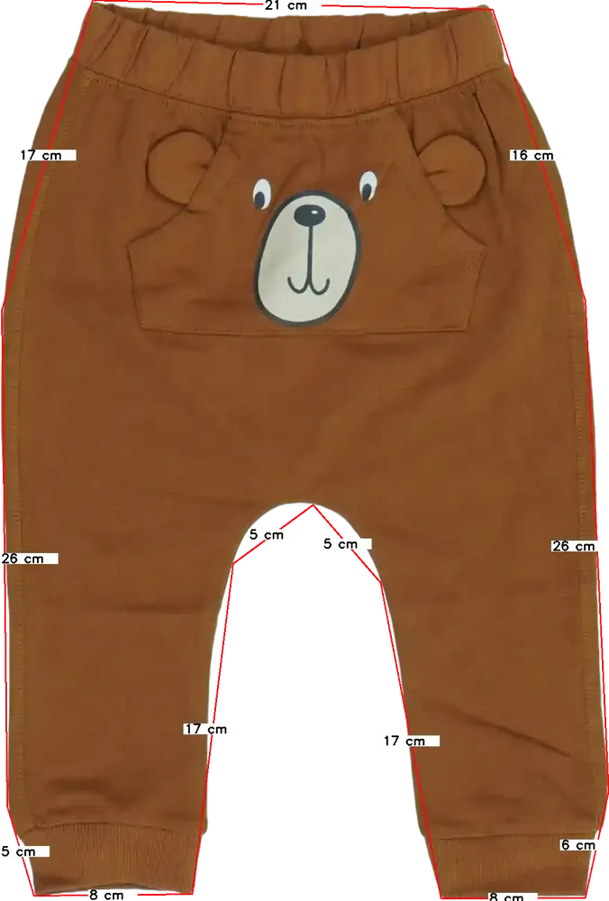 Barna DopoDopo Melegítőnadrág EU 62 / UK 0-3 hónap / US 0-3 hónap