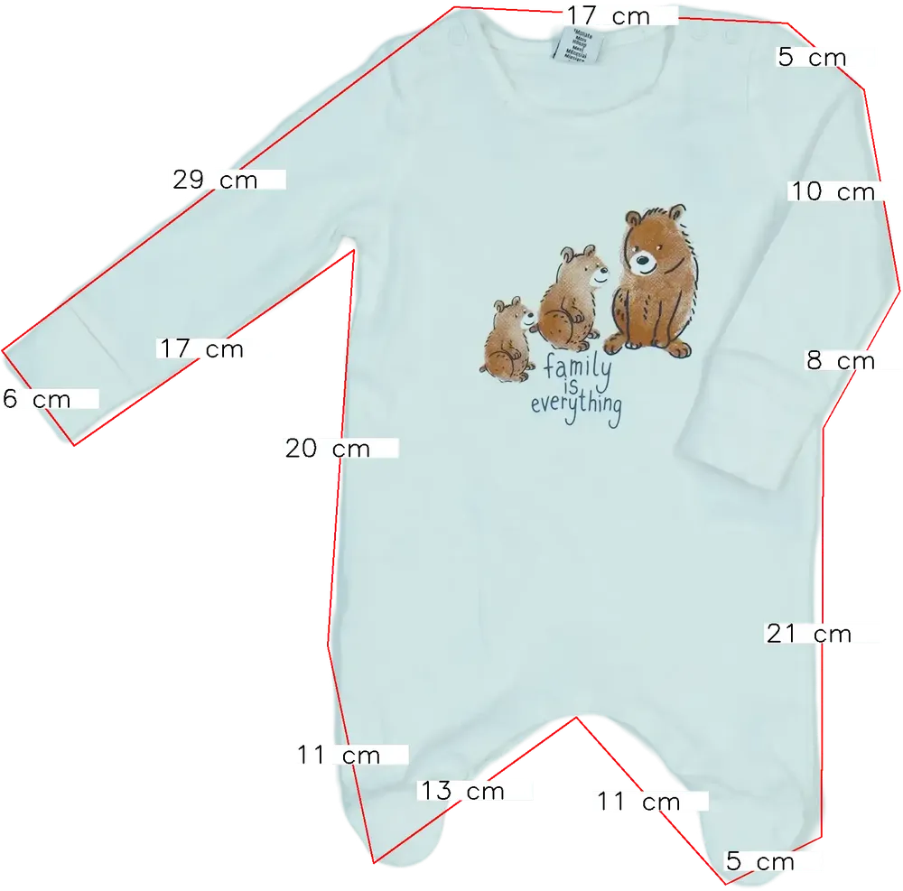 Fehér DopoDopo Hosszú ujjú rugdalózó EU 50 / UK Újszülött / US Újszülött