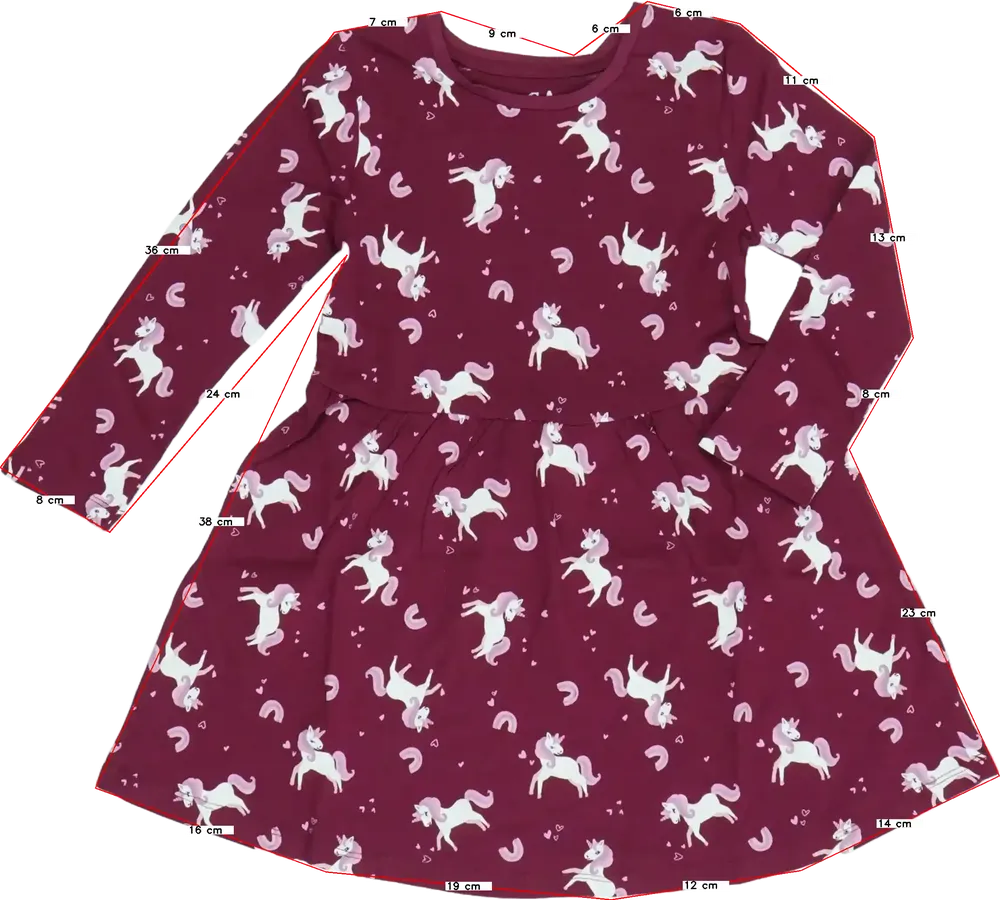 Bordó C&amp;A Ruha EU 110 / UK 5 év / US 5 év/XS