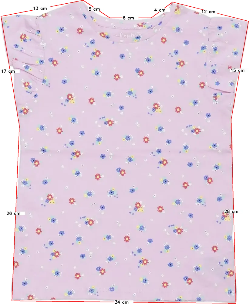 Rózsaszín C&amp;A Póló EU 116 / UK 6 év / US 6 év/S