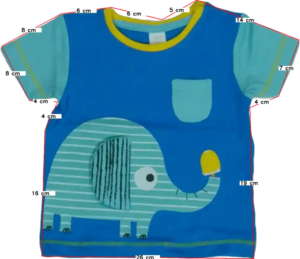 Kék Mini Club Póló EU 68 / UK 3-6 hónap / US 3-6 hónap