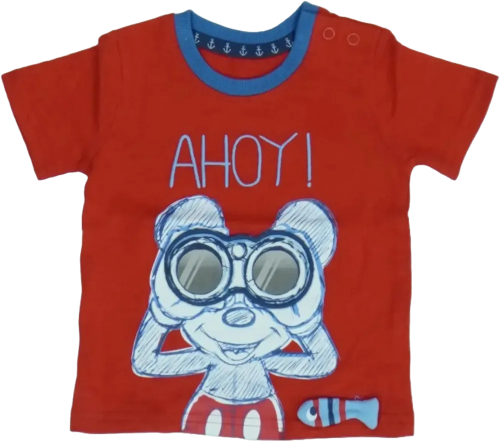 Piros Disney Póló EU 68 / UK 3-6 hónap / US 3-6 hónap