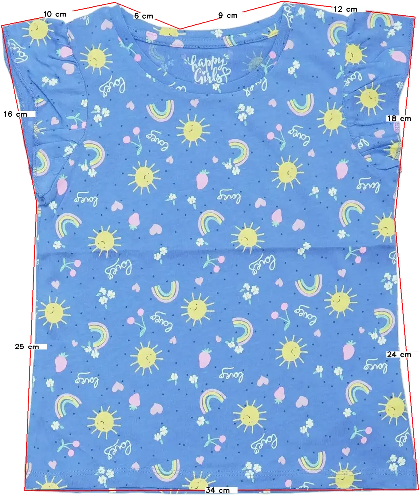 Kék C&amp;A Póló EU 116 / UK 6 év / US 6 év/S