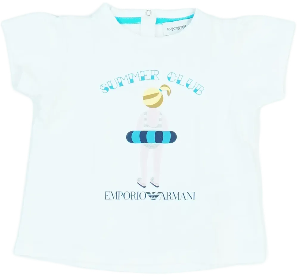 Fehér Armani Póló EU 68 / UK 3-6 hónap / US 3-6 hónap