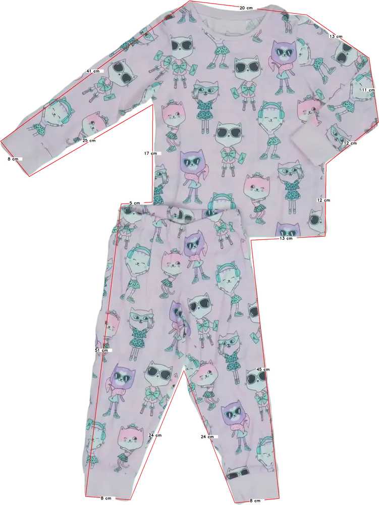 Rózsaszín C&amp;A Pizsama EU 98 / UK 3 év / US 3T