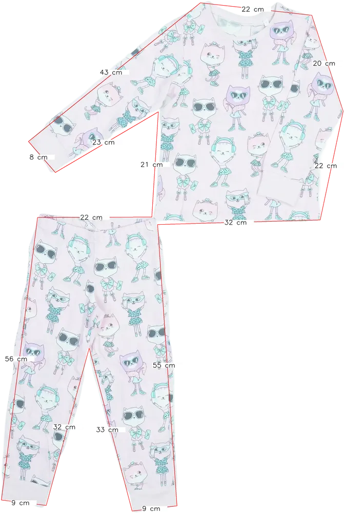 Rózsaszín C&amp;A Pizsama EU 110 / UK 5 év / US 5 év/XS