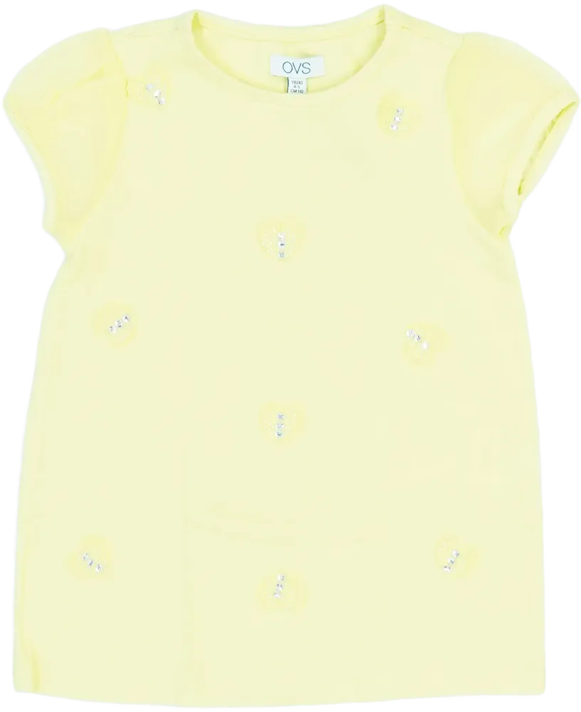 Sárga OVS Póló EU 110 / UK 5 év / US 5 év/XS