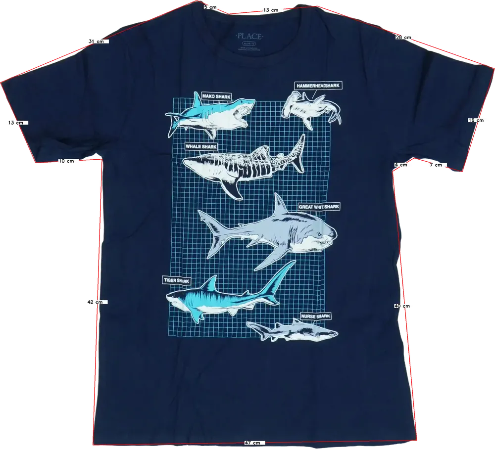 Kék Children's Place Póló EU 164 / UK 14 év / US 14 év/XL