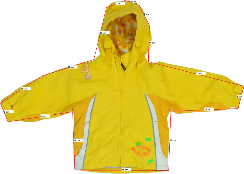 Sárga Etirel Síkabát EU 86 / UK 12-18 hónap / US 18 hónap