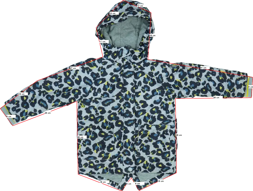 Szürke Next Átmeneti kabát EU 104 / UK 4 év / US 4T/XS