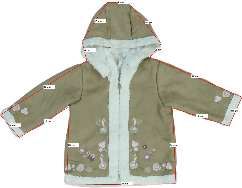 Barna C&amp;A Átmeneti kabát EU 68 / UK 3-6 hónap / US 3-6 hónap