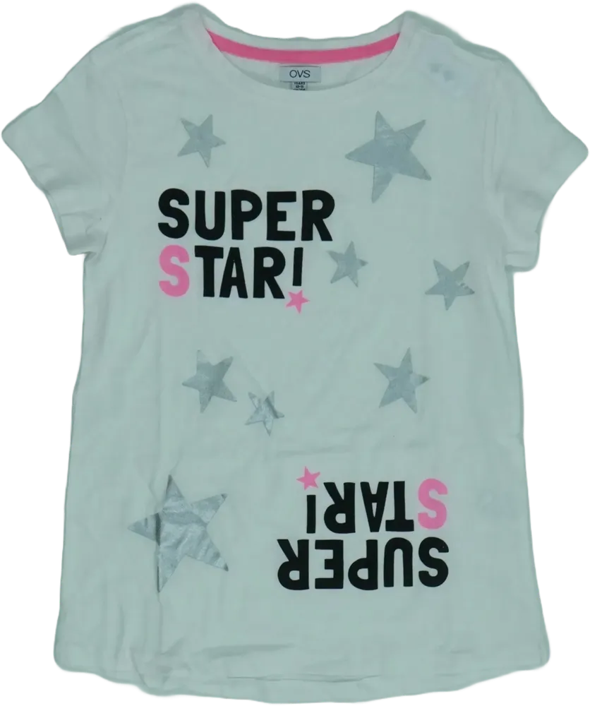 Fehér OVS Póló EU 164 / UK 14 év / US 14 év/XL