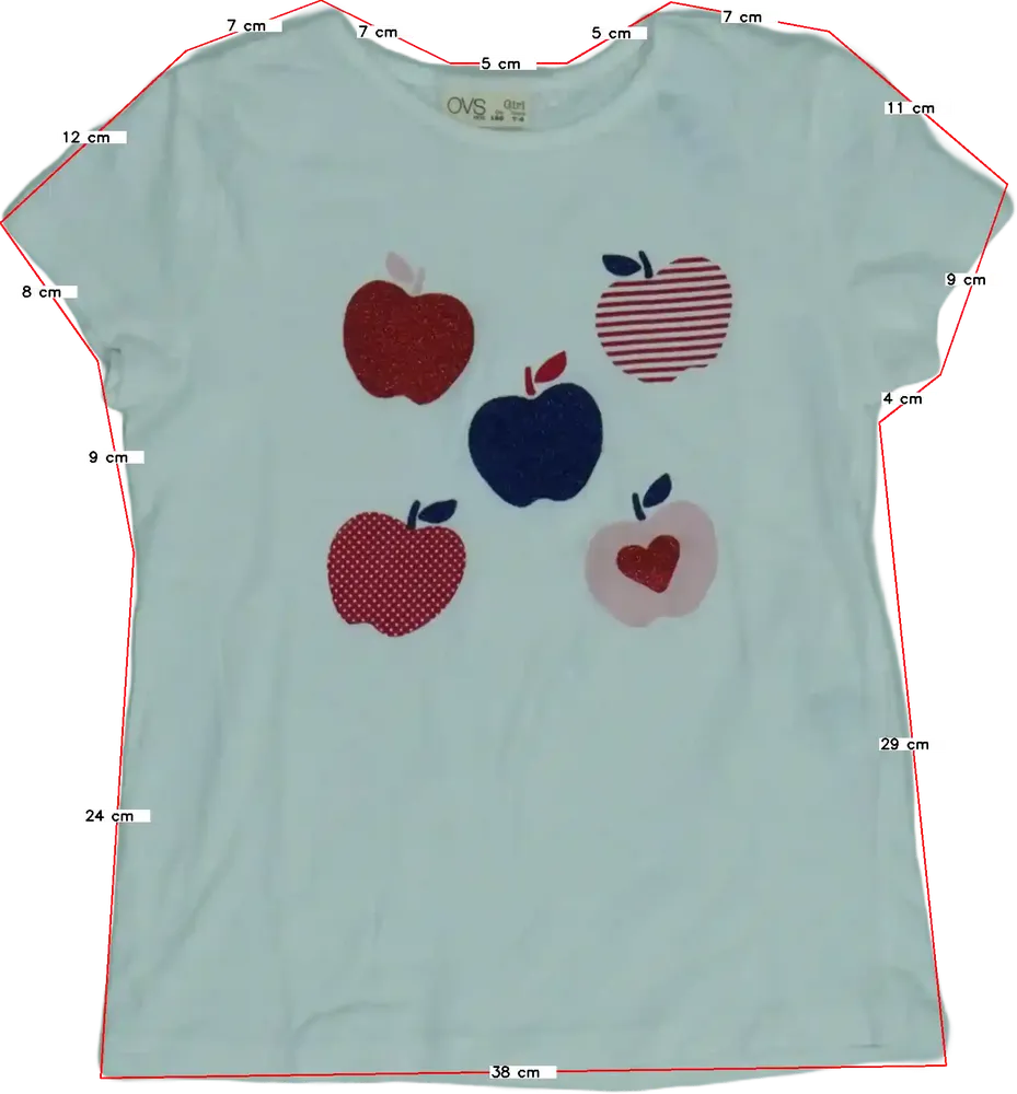 Fehér OVS Póló EU 128 / UK 8 év / US 8 év/M