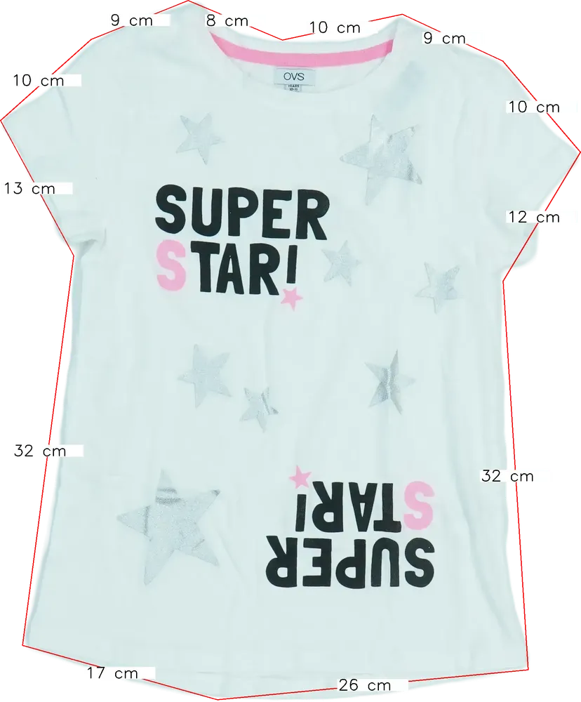 Fehér OVS Póló EU 146 / UK 11 év / US 12 év/L