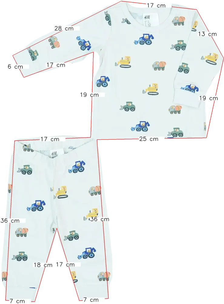 Barna H&amp;M Pizsama EU 62 / UK 0-3 hónap / US 0-3 hónap