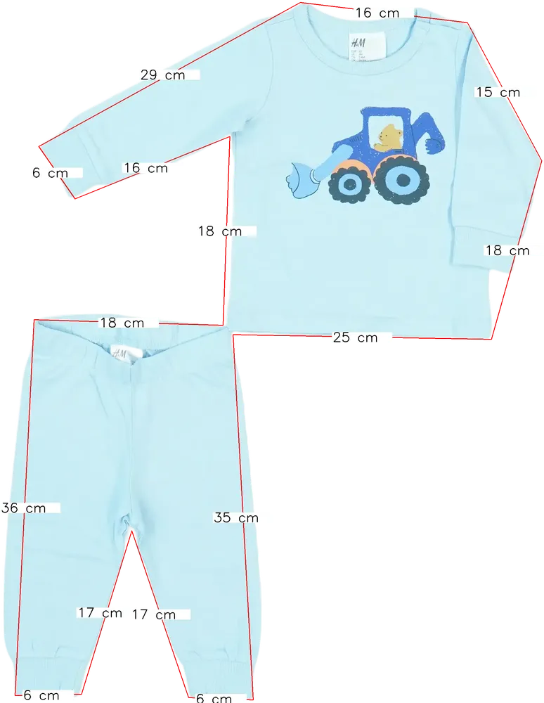 Kék H&amp;M Pizsama EU 62 / UK 0-3 hónap / US 0-3 hónap