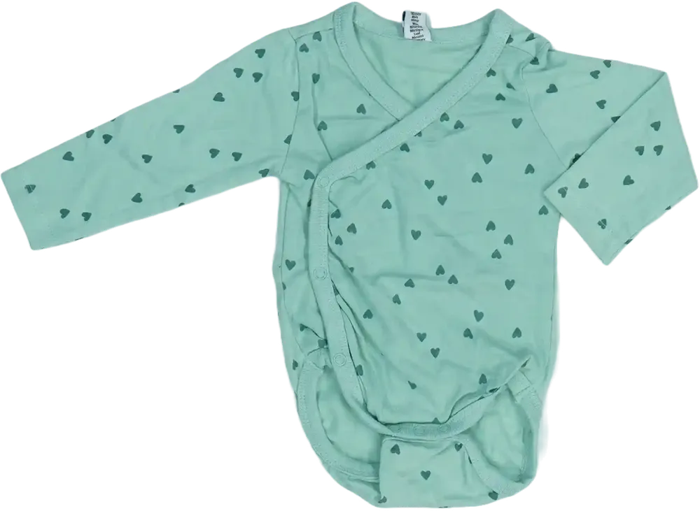 Zöld DopoDopo Hosszú ujjú body EU 62 / UK 0-3 hónap / US 0-3 hónap