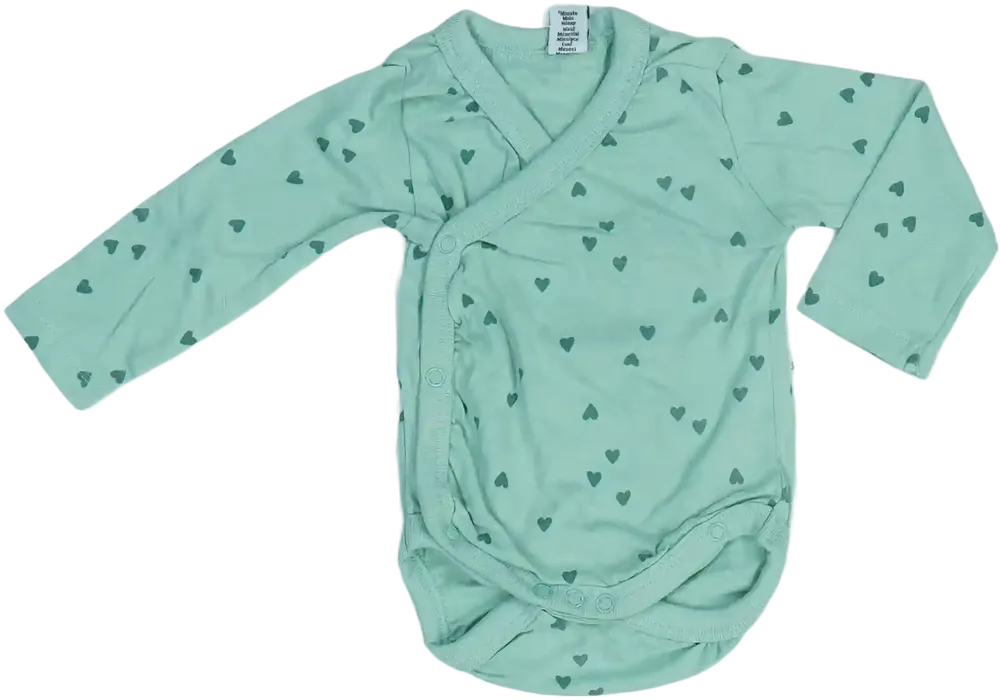 Zöld DopoDopo Hosszú ujjú body EU 56 / UK Újszülött / US Újszülött