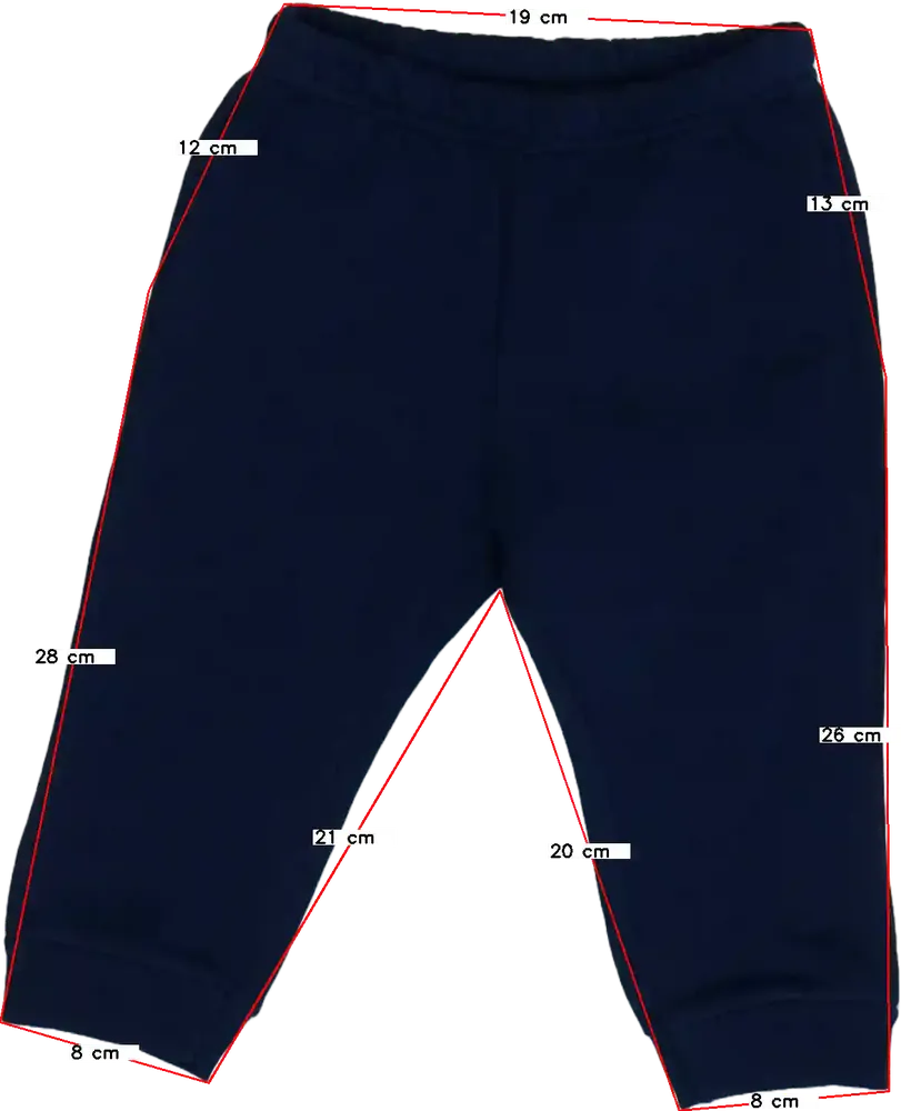 Kék Benetton Melegítőnadrág EU 74 / UK 6-9 hónap / US 6-9 hónap