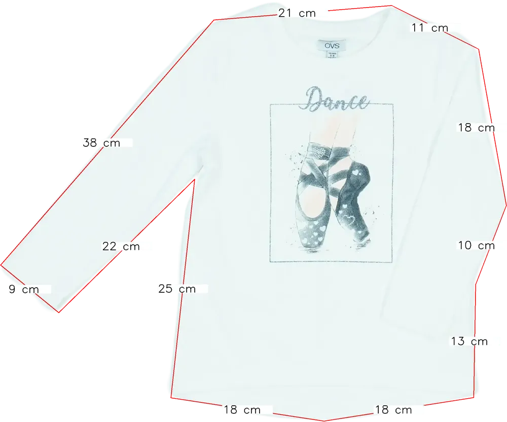 Fehér OVS Pulóver EU 104 / UK 4 év / US 4T/XS