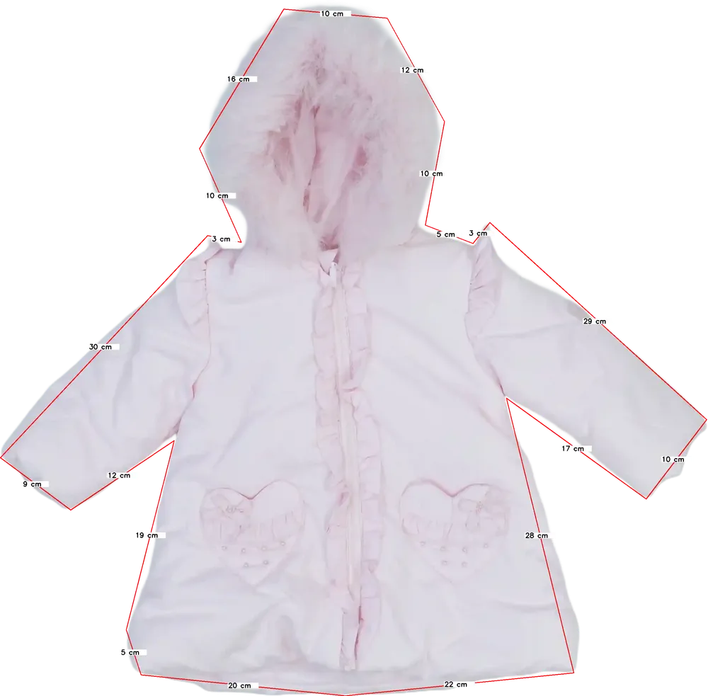 Rózsaszín Mintini Baby Télikabát EU 80 / UK 9-12 hónap / US 12 hónap