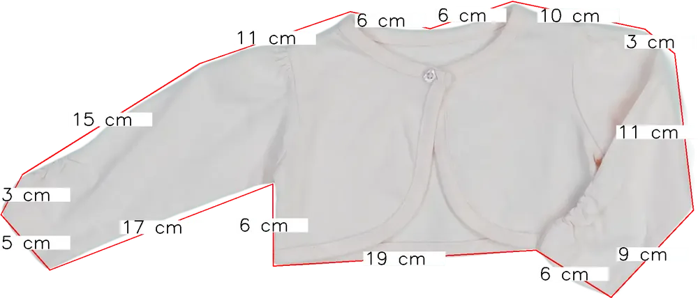Rózsaszín Crafted Bolero EU 68 / UK 3-6 hónap / US 3-6 hónap
