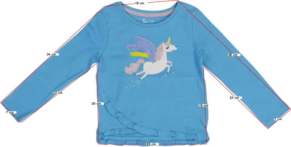 Kék TU Hosszú ujjú felső EU 86 / UK 12-18 hónap / US 18 hónap