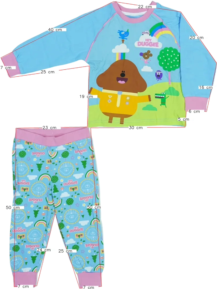 Kék Hey Duggee Pizsama EU 98 / UK 3 év / US 3T