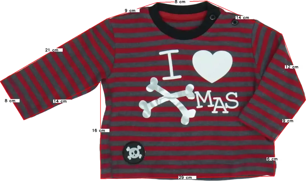 Szürke Egyéb Hosszú ujjú felső EU 74 / UK 6-9 hónap / US 6-9 hónap