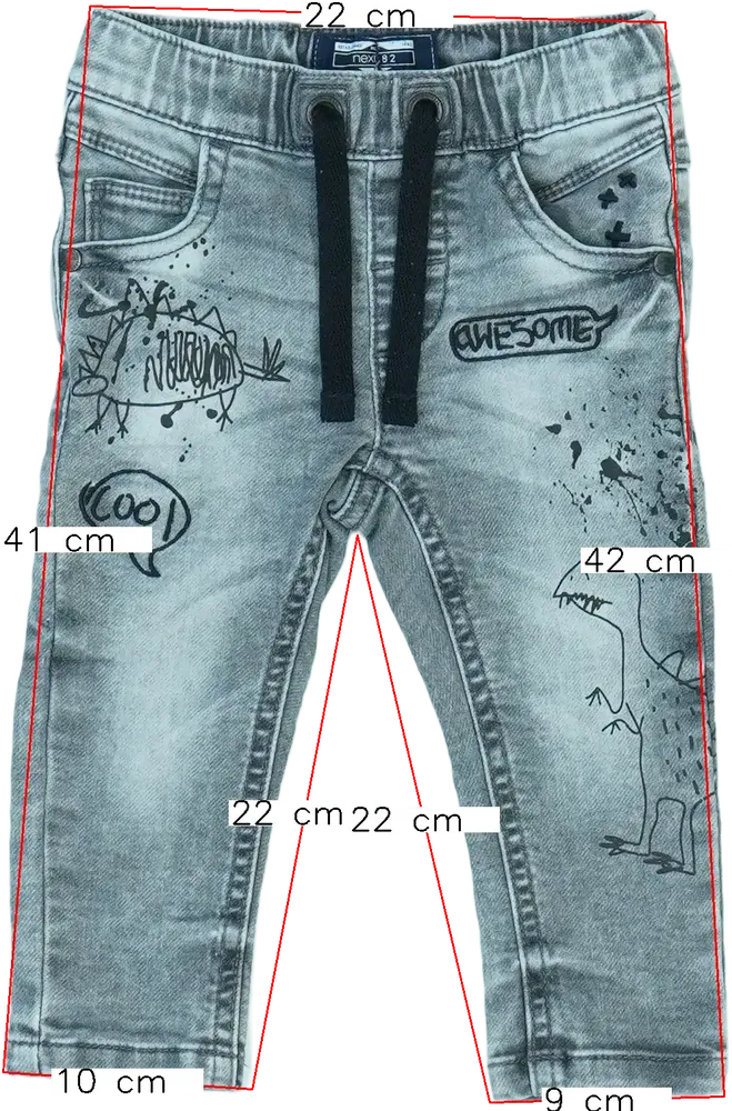 Szürke Next Farmernadrág EU 74 / UK 6-9 hónap / US 6-9 hónap