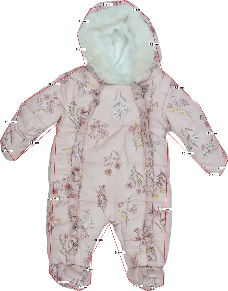 Rózsaszín George Baby overál EU 62 / UK 0-3 hónap / US 0-3 hónap