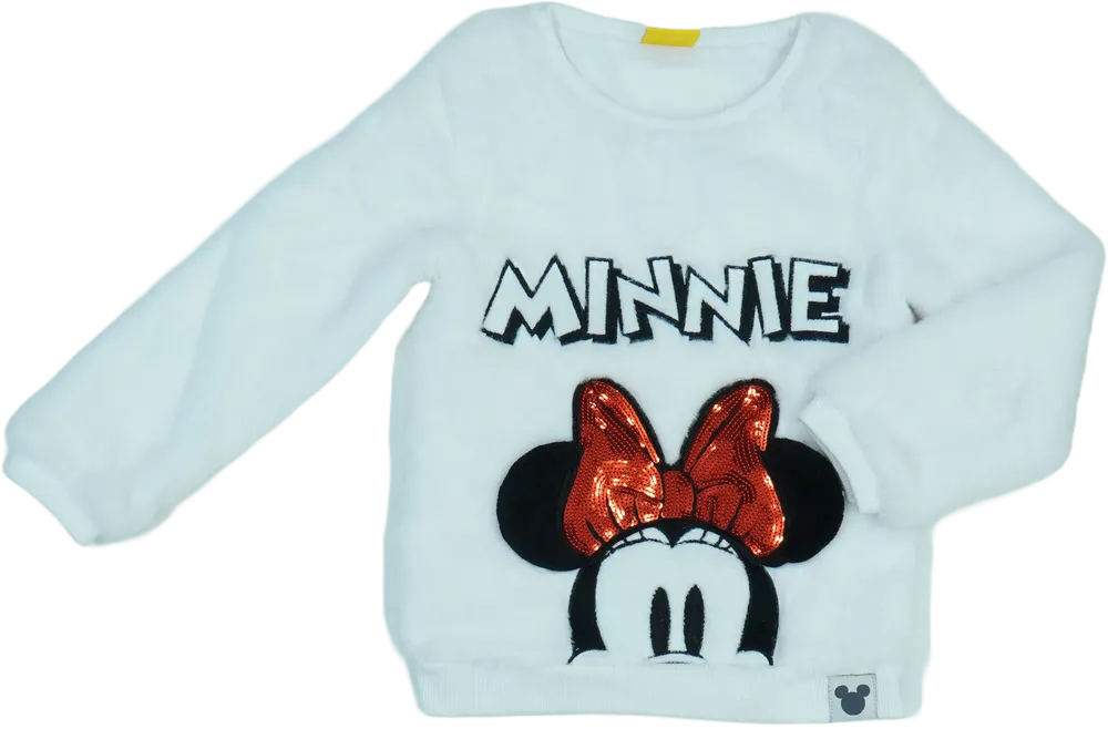 Fehér Disney Pulóver EU 116 / UK 6 év / US 6 év/S