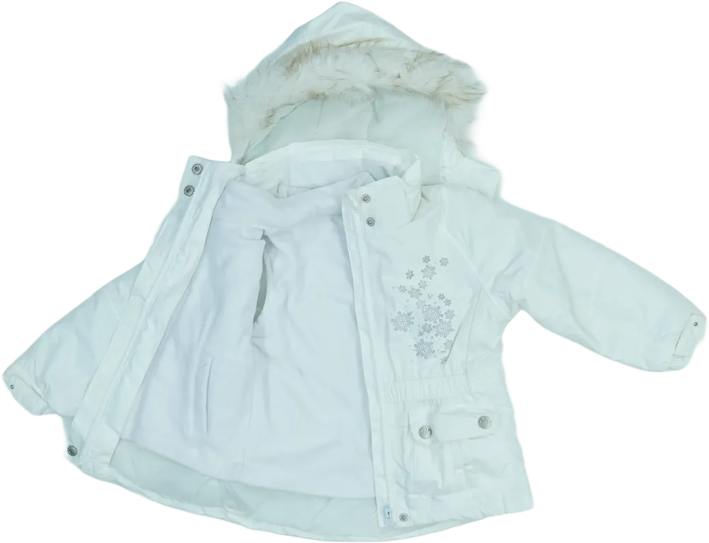 Fehér C&amp;A Télikabát EU 104 / UK 4 év / US 4T/XS