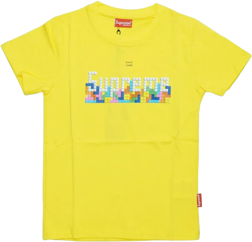 Sárga Supreme Póló EU 116 / UK 6 év / US 6 év/S