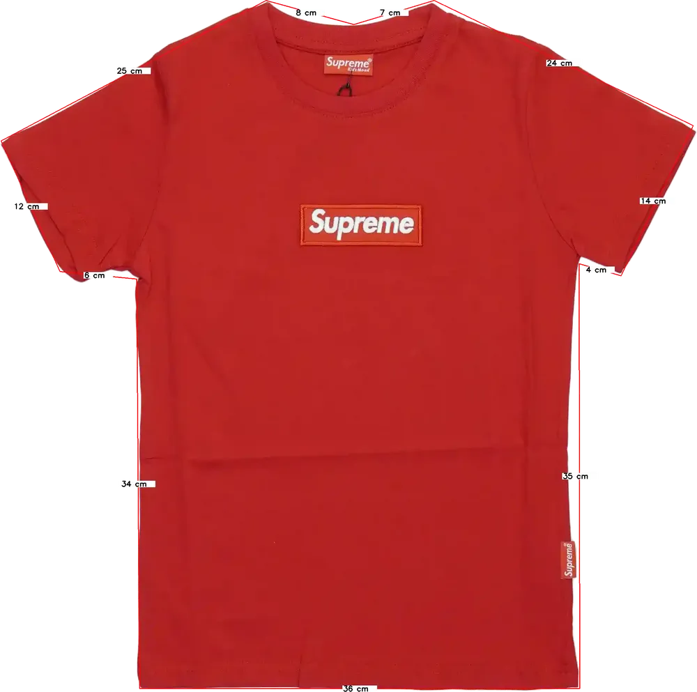 Piros Supreme Póló EU 116 / UK 6 év / US 6 év/S