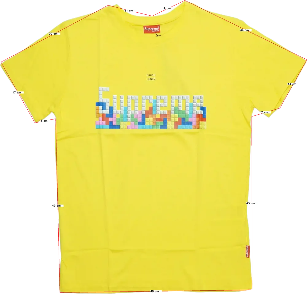 Sárga Supreme Póló EU 164 / UK 14 év / US 14 év/XL