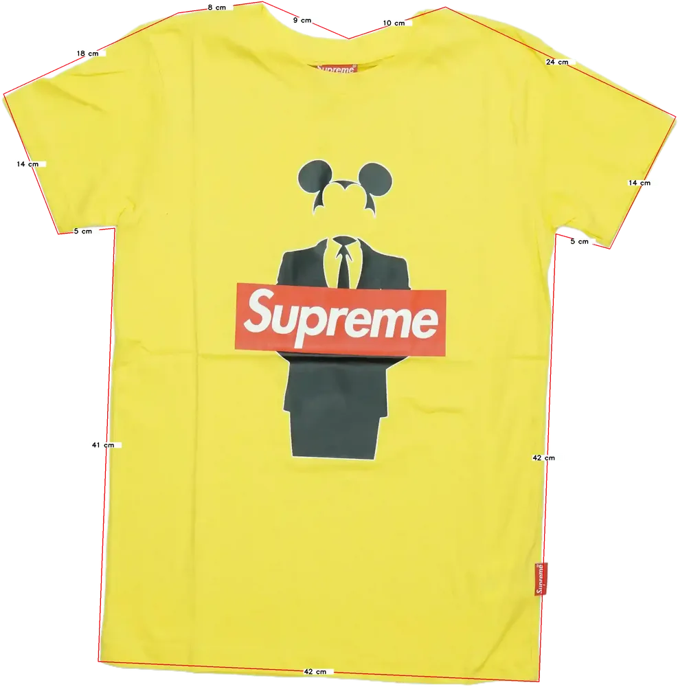 Sárga Supreme Póló EU 152 / UK 12 év / US 12 év/L