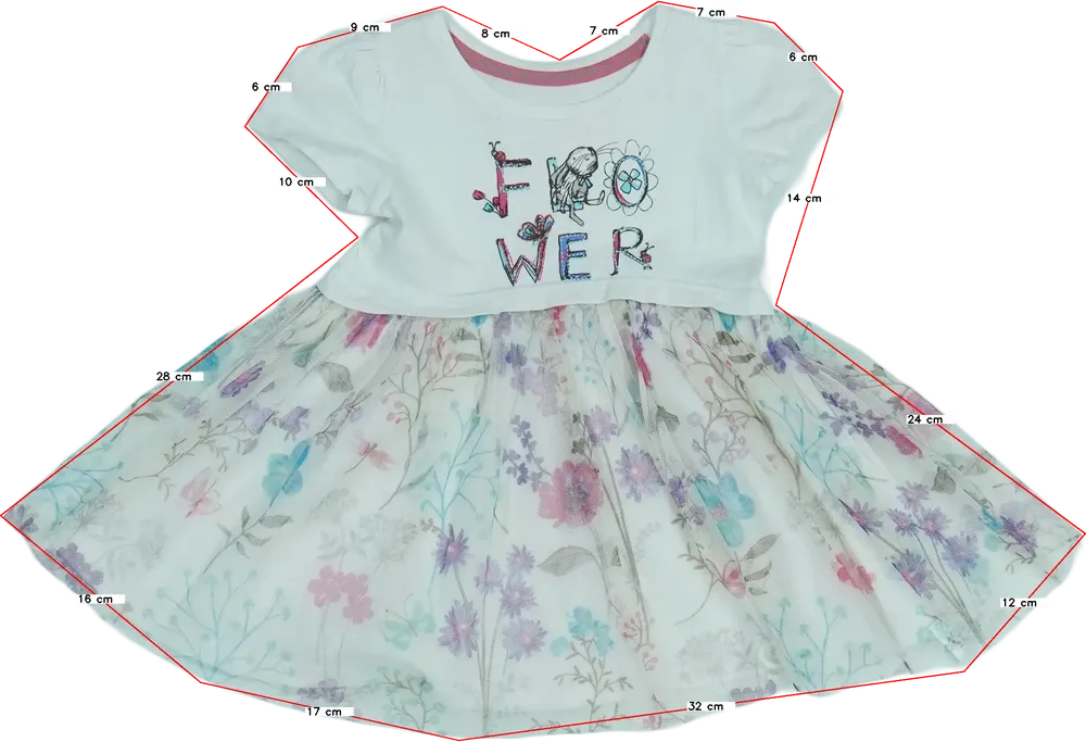 Fehér Dunnes Ruha EU 92 / UK 2 év / US 2T